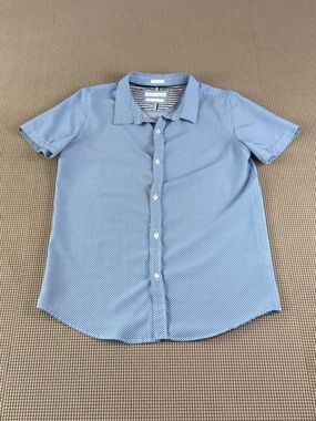 CACTUS easy care wrinkle free boys button down short sleeve size 13/14